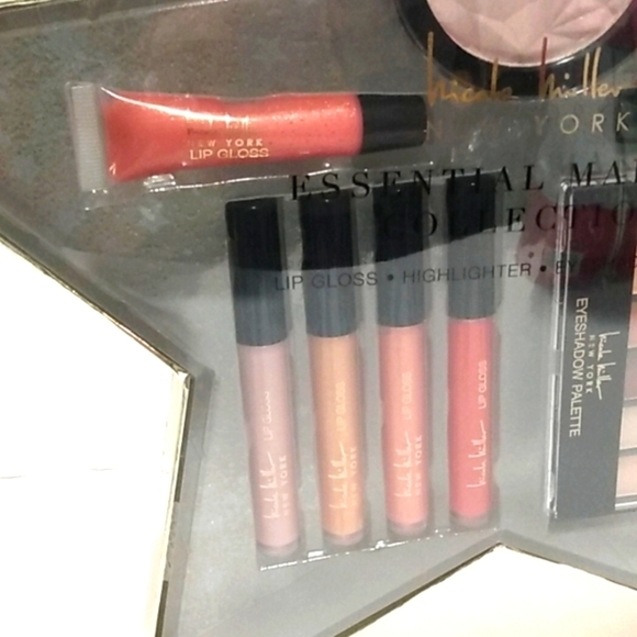 NICOLE MILLER ESSENTIAL LIP GLOSS EYESHADOW HIGHLIGHTER MAKEUP COLLECTION SET - Picture 2 of 7
